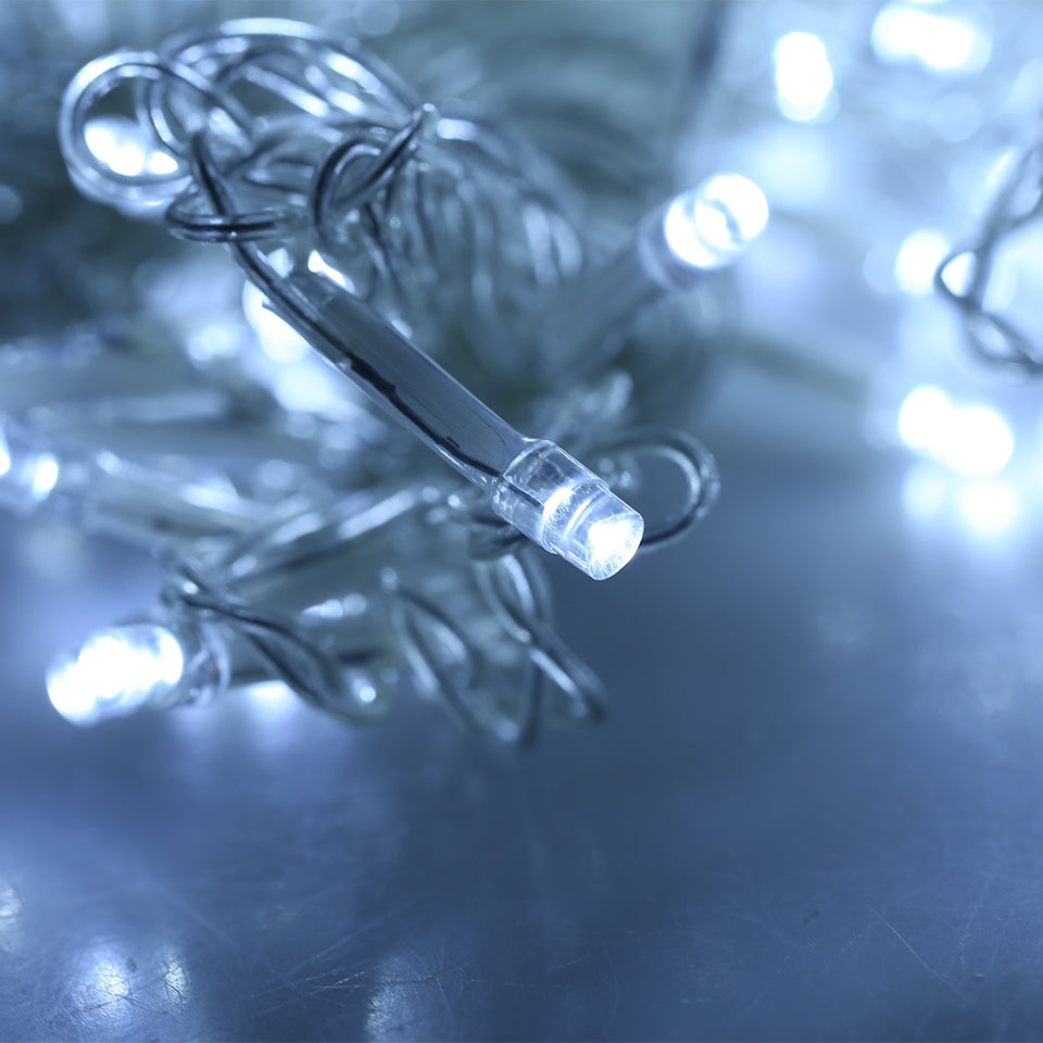 LED Curtain Icicle String Fairy Light Wedding Party Garden Decoration