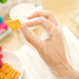 100pcs Disposable Gloves PE Garden BBQ Plastic Gloves