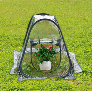 PVC Mini Greenhouse Growing Tent Plant Warm Room Garden Folding Tent