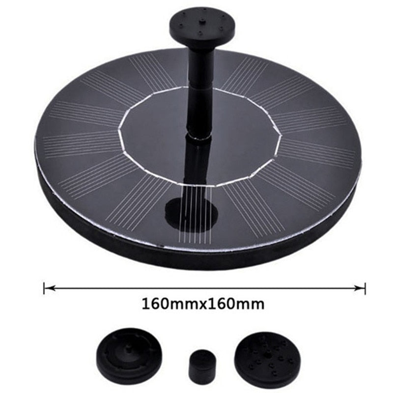 Floating Solar Panel Water Fountain For Garden Solar pump