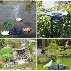 Floating Solar Panel Water Fountain For Garden Solar pump